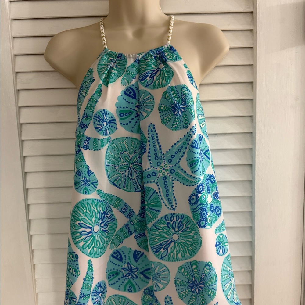 Vibrant Starfish Print Halter Top